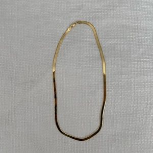 14k Gold Herringbone Necklace
